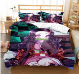 Demon Slayer Kamado Nezuko Bedding Set Cosplay Duvet Cover