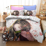 Demon Slayer Kamado Nezuko Bedding Set Cosplay Duvet Cover