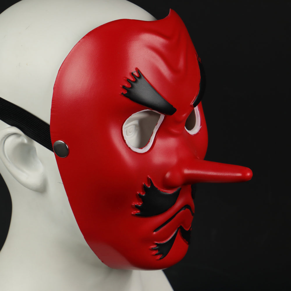 Demon Slayer Urokodaki Sakonji Cosplay Latex Helmet Halloween Party Props