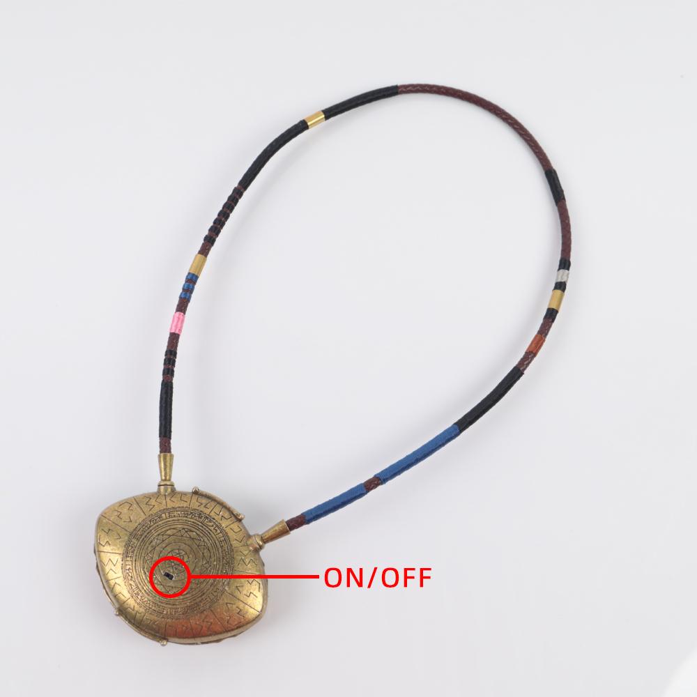 Doctor Strange LED Light Necklace Steve Eye of Agamotto Necklace Eyes Can Open Cosplay Props New - bfjcosplayer