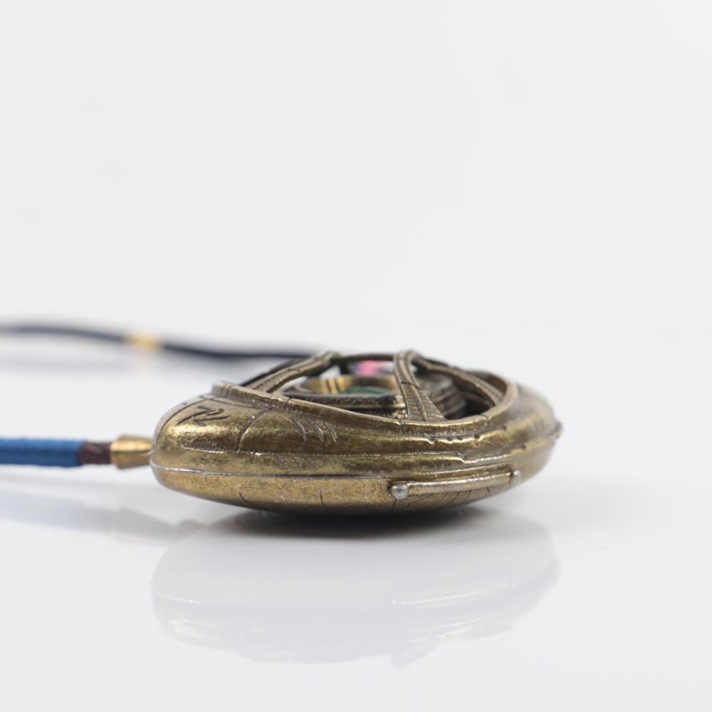 Doctor Strange LED Light Necklace Steve Eye of Agamotto Necklace Eyes Can Open Cosplay Props New - bfjcosplayer