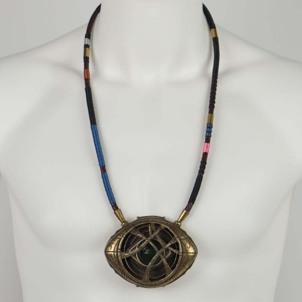 Doctor Strange LED Light Necklace Steve Eye of Agamotto Necklace Eyes Can Open Cosplay Props New - bfjcosplayer