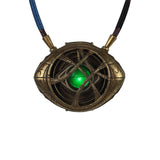 Doctor Strange LED Light Necklace Steve Eye of Agamotto Necklace Eyes Can Open Cosplay Props New - bfjcosplayer