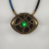 Doctor Strange LED Light Necklace Steve Eye of Agamotto Necklace Eyes Can Open Cosplay Props New - bfjcosplayer