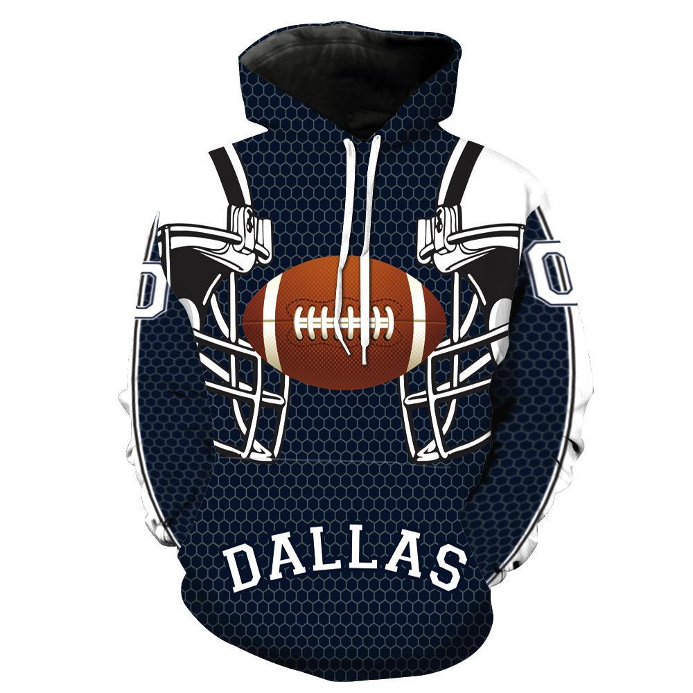 BFJmz Dallas Cowboys Football Team 3D Printing Coat Leisure Sports Sweater Autumn And Winter - bfjcosplayer
