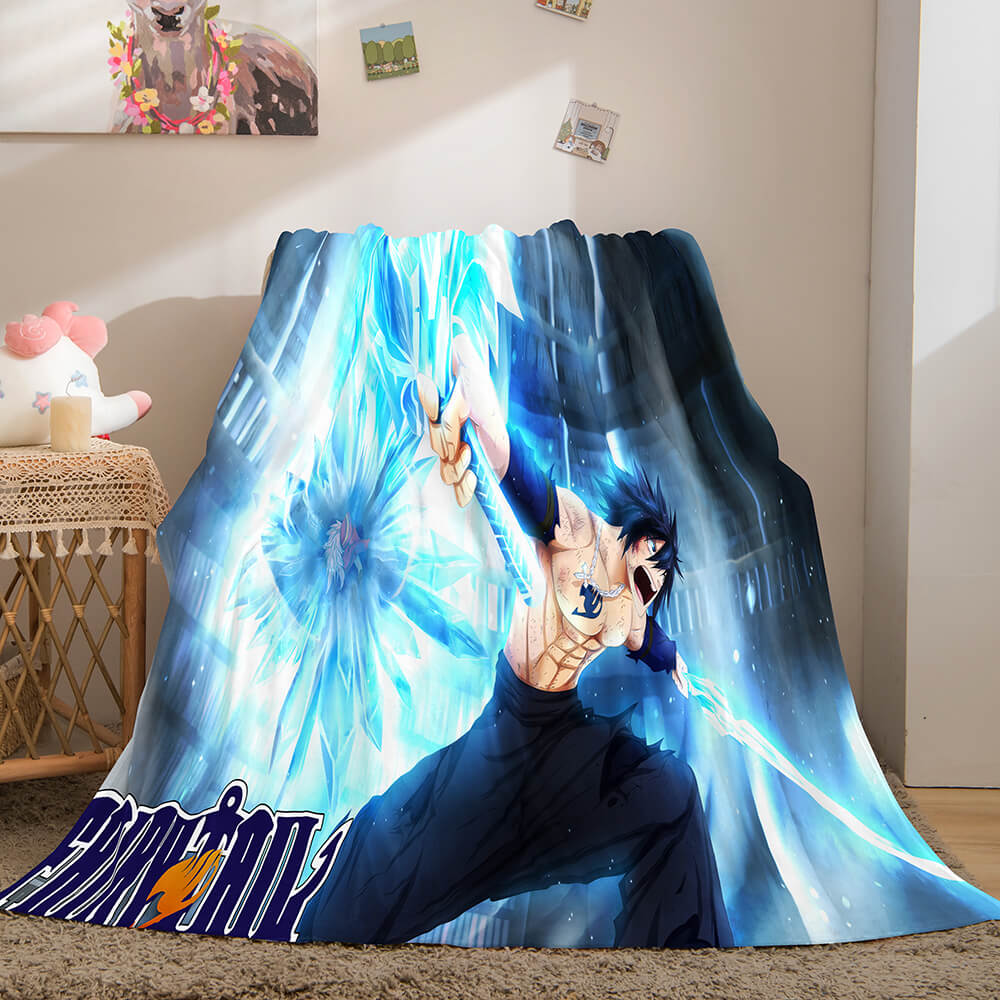 Fairy Tail Cosplay Flannel Blanket Room Decoration Throw