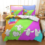 Fall Guys Ultimate Knockout Cosplay Bedding Set Duvet Cover Halloween Bed Sheets
