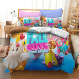 Fall Guys Ultimate Knockout Cosplay Bedding Set Duvet Cover Halloween Bed Sheets