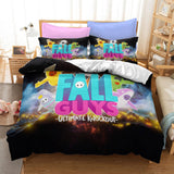 Fall Guys Ultimate Knockout Cosplay Bedding Set Duvet Cover Halloween Bed Sheets