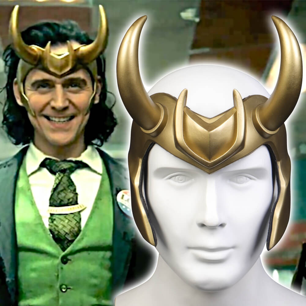 Fanrek Loki Cosplay PVC Helmet Halloween Props