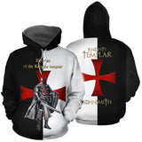 Fanrek Middle Ages Templar Order Cosplay Hoodie Halloween Costume