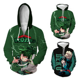 Fanrek My Hero Academia Midoriya Izuku Cosplay Hoodie Halloween Costume