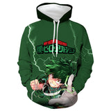 Fanrek My Hero Academia Midoriya Izuku Cosplay Hoodie Halloween Costume