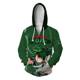 Fanrek My Hero Academia Midoriya Izuku Cosplay Hoodie Halloween Costume