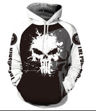 Fanrek Punisher Cosplay Hoodie Halloween Costume