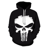 Fanrek Punisher Cosplay Hoodie Halloween Costume