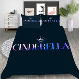 Film Cinderella Cosplay Bedding Set Duvet Cover Halloween Bed Sheets