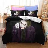 Film Joker Jack Napier Cosplay Bedding Set Duvet Cover Halloween Bed Sheets