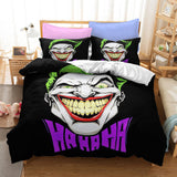 Film Joker Jack Napier Cosplay Bedding Set Duvet Cover Halloween Bed Sheets