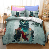 Film Joker Jack Napier Cosplay Bedding Set Duvet Cover Halloween Bed Sheets