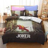 Film Joker Jack Napier Cosplay Bedding Set Duvet Cover Halloween Bed Sheets