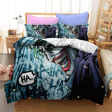 Film Joker Jack Napier Cosplay Bedding Set Duvet Cover Halloween Bed Sheets