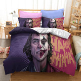 Film Joker Jack Napier Cosplay Bedding Set Duvet Cover Halloween Bed Sheets