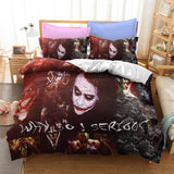 Film Joker Jack Napier Cosplay Bedding Set Duvet Cover Halloween Bed Sheets