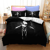 Film Joker Jack Napier Cosplay Bedding Set Duvet Cover Halloween Bed Sheets