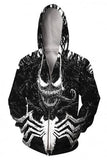 Film Venom Cosplay Hoodie Halloween Costume