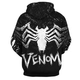 Film Venom Cosplay Hoodie Halloween Costume