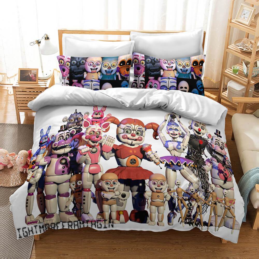 FNAF FIVE NIGHTS AT FREDDY'S Single Duvet Cover Reversible Bedding Set  Fazbear