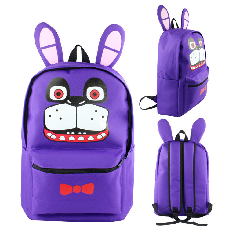 Five Nights at Freddy's Cosplay Canvas Backpack Halloween School Bags