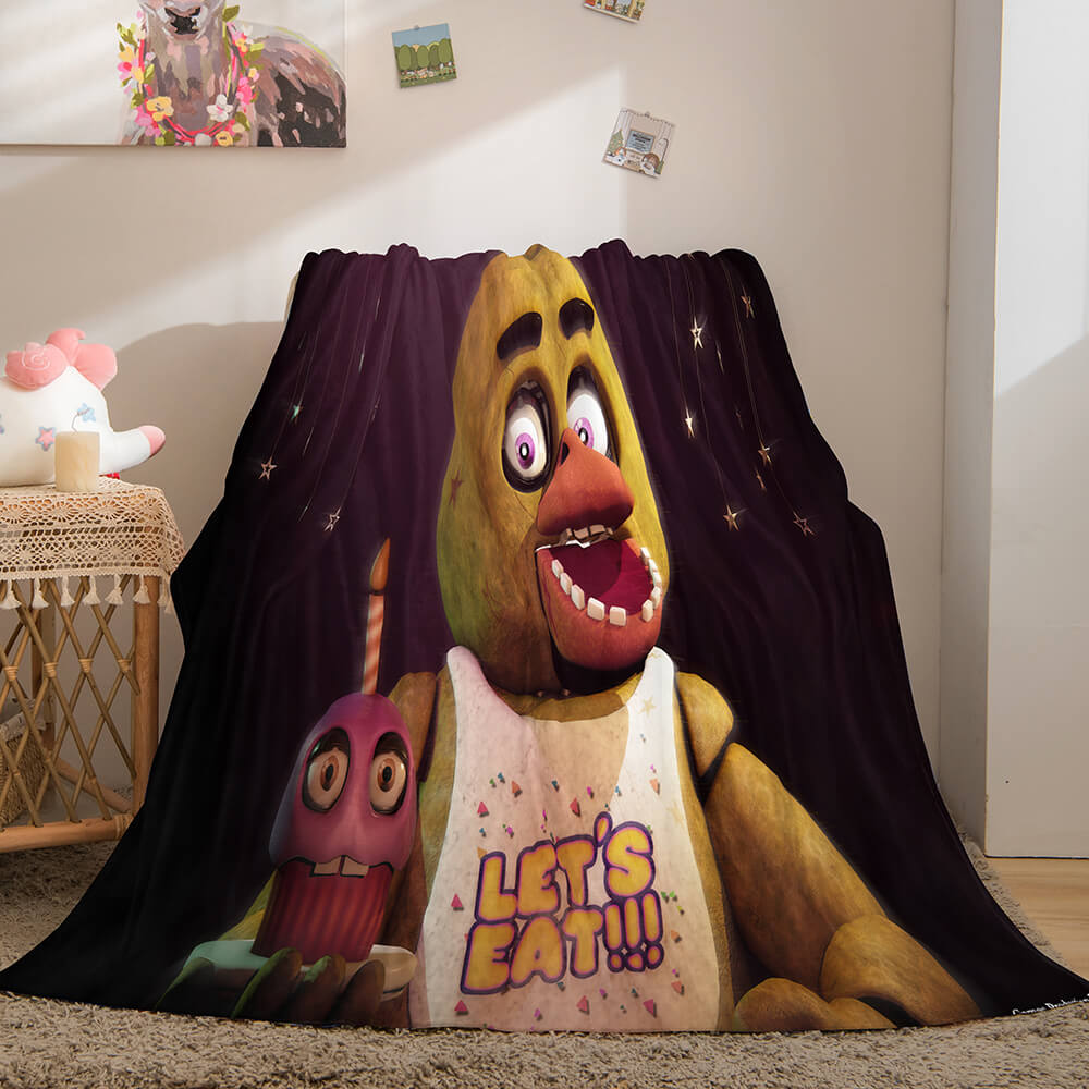 Five Nights at Freddy's Cosplay Flannel Blanket Room Decoration Throw