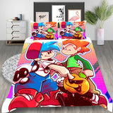 Friday Night Funkin Cosplay Bedding Set Duvet Cover Halloween Bed Sheets