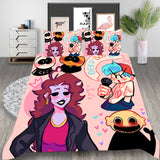 Friday Night Funkin Cosplay Bedding Set Duvet Cover Halloween Bed Sheets