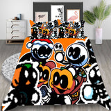 Friday Night Funkin Cosplay Bedding Set Duvet Cover Halloween Bed Sheets