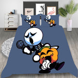 Friday Night Funkin Cosplay Bedding Set Duvet Cover Halloween Bed Sheets