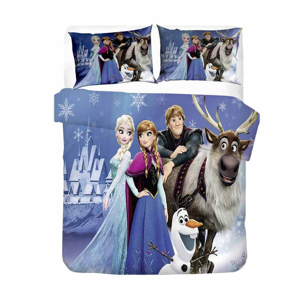 Frozen Cosplay Bedding Set Duvet Cover Halloween Sheets
