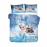 Frozen Cosplay Bedding Set Duvet Cover Halloween Sheets