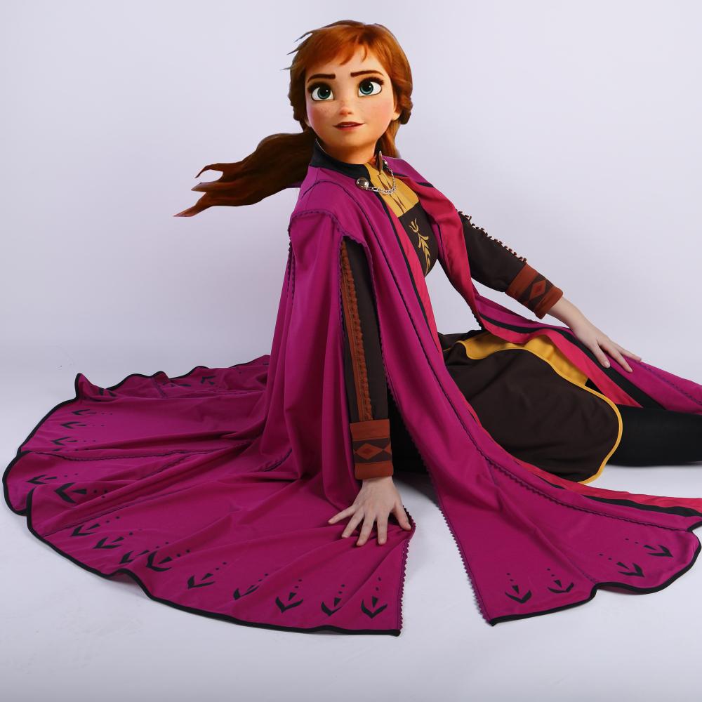 2019 Movie Frozen 2 Anna Elsa Princess Cosplay Costume Fancy Dress Customize Halloween Suit - bfjcosplayer