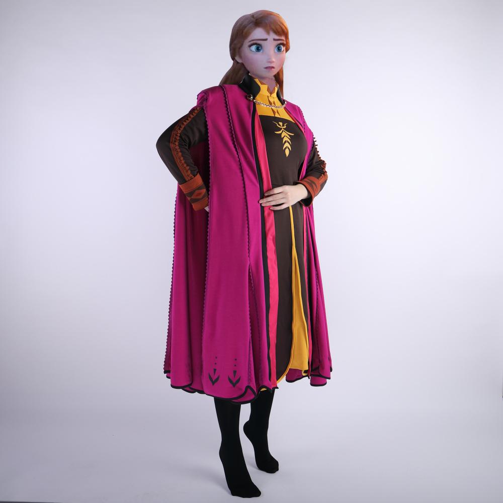 2019 Movie Frozen 2 Anna Elsa Princess Cosplay Costume Fancy Dress Customize Halloween Suit - bfjcosplayer
