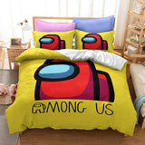 Game Among Us Cosplay Duvet Cover Set Halloween Quilt Cover