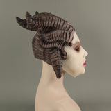 Game Diablo Lilith Sorceress Cosplay Latex Helmet Halloween Props