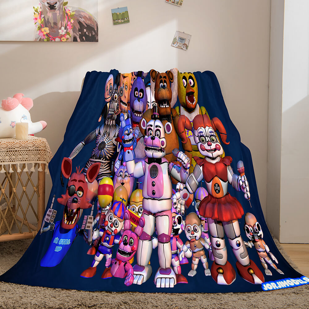 Game Five Nights at Freddy's Cosplay Flannel Blanket Room Decoration Throw
