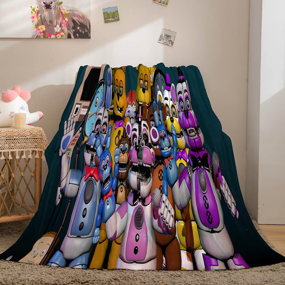 Game Five Nights at Freddy's Cosplay Flannel Blanket Room Decoration Throw