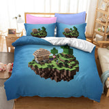 Game Minecraft Cosplay Bedding Duvet Cover Halloween Sheets Bed Set