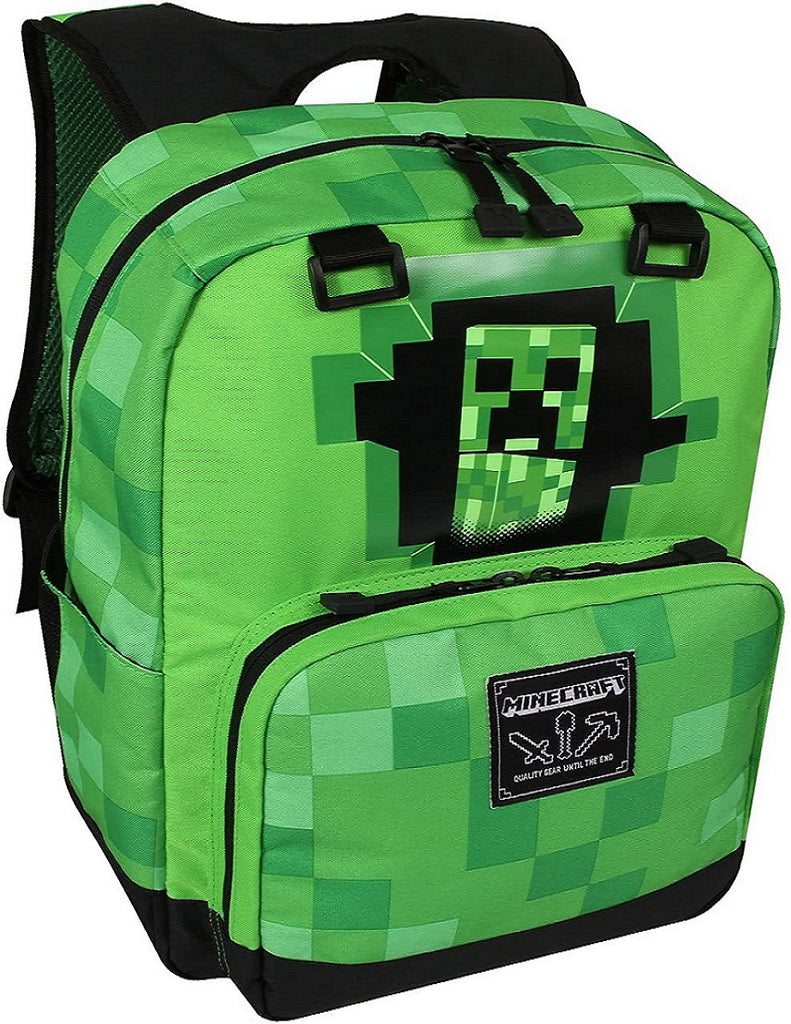 Game Minecraft Creeper Cosplay Backpack Halloween Bags