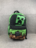 Game Minecraft Creeper Cosplay Backpack Halloween Bags