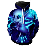 Game Undertale Sans Cosplay Hoodie Halloween Costume